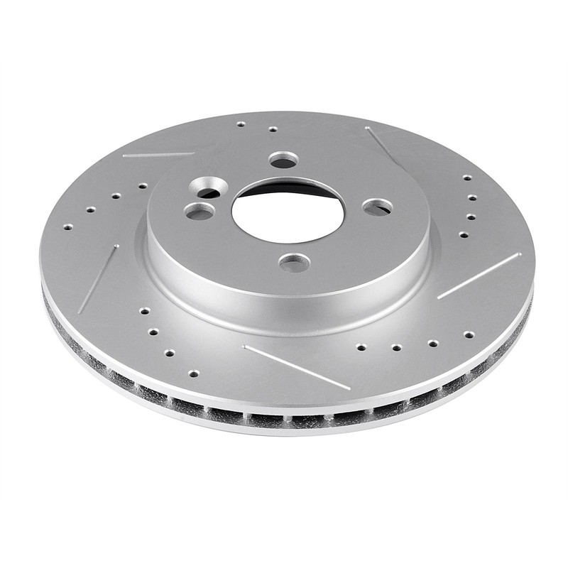 2 Pcs Front Discs Brake Rotors Slotted Drilled For Mini Cooper 2007-2011 2012 gallery