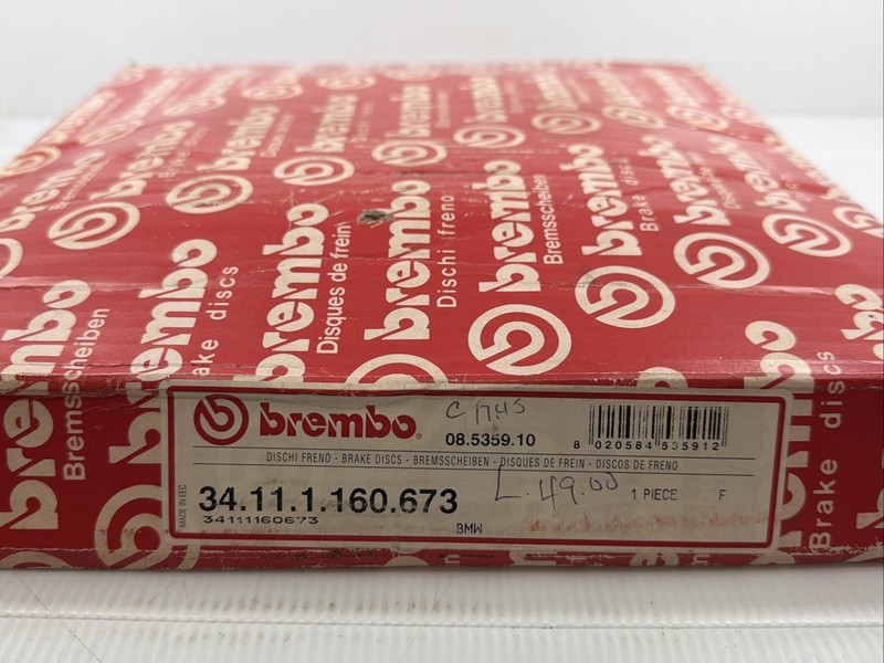 1991-98 BMW 3 Series Z3 E36 Brembo Vented Front Brake Disc 34111160673