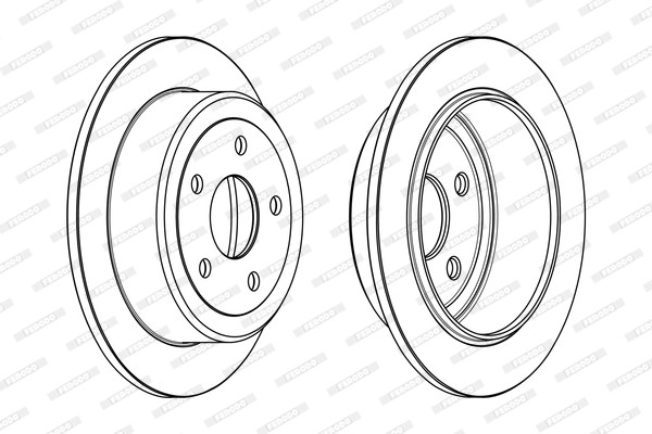 Ferodo DDF1958C Brake Disc for Jeep gallery