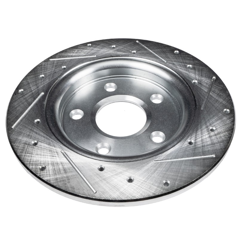 11.34" Rear Drilled and Slotted Disc Brake Rotors Set for Volvo S60 S80 V70 XC70 gallery
