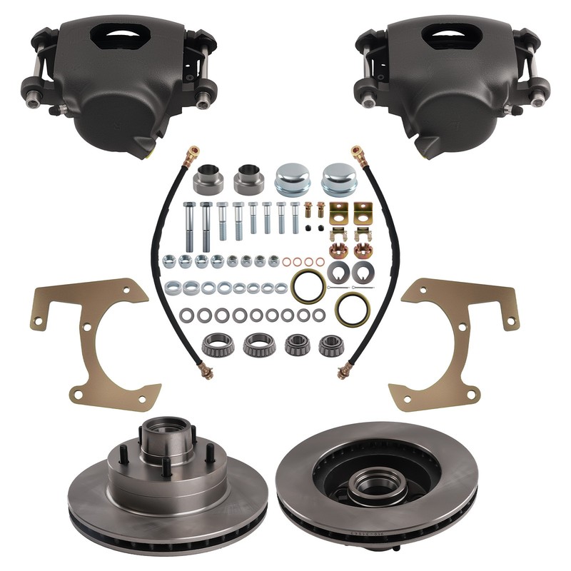 Front Brake Conversion Set for Chevy GMC Half-Ton Pickup 1947-1959 w/Calipers