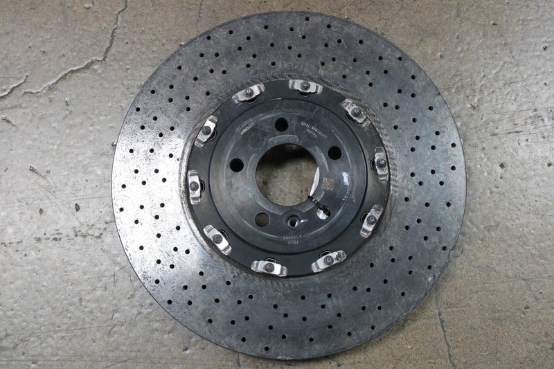 Mclaren 720S, RH, Front Brake Rotor, Carbon Ceramic, Chipped Used, P/N 14C0033CP