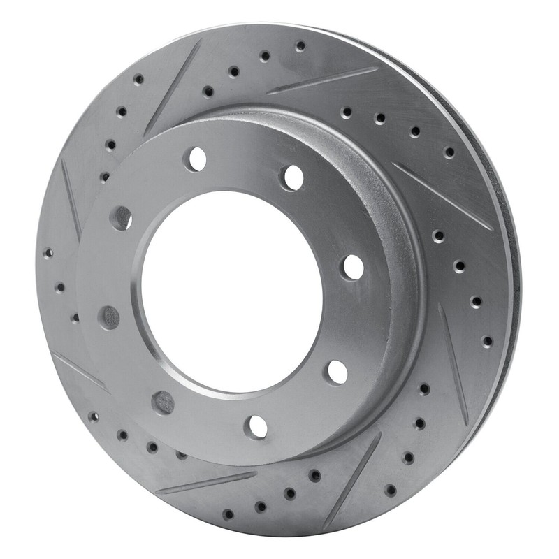 For Dodge D350 81-93 Brake Rotor eLINE Drilled & Slotted 1-Piece Front Driver gallery