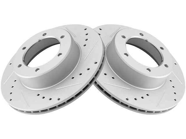 TRQ 26TH94Q Front Brake Rotor Set Fits 1986-1995 Toyota Pickup 4WD