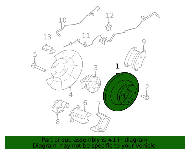 Genuine Volvo Disc Brake Rotor 31471746 gallery