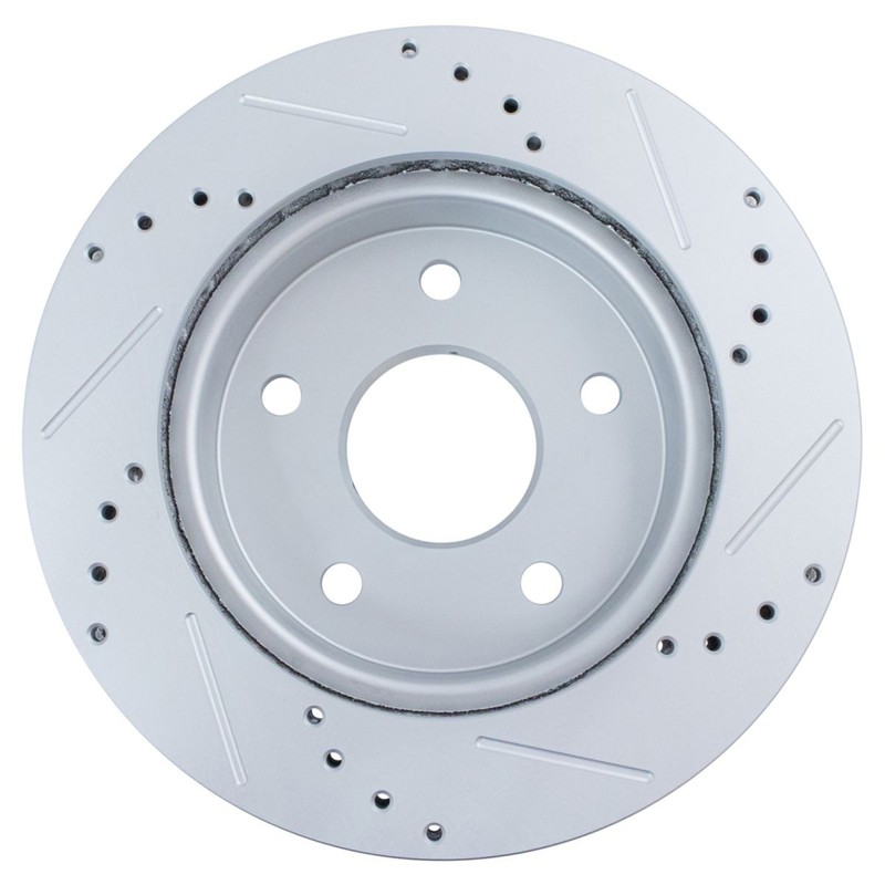 New Performance Brake Rotor Drilled & Slotted Coated Front Pair For Dakota gallery