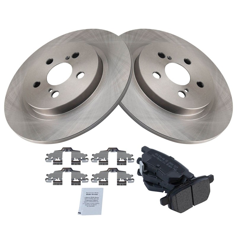 TRQ Rear Brake Pad & Rotor Kit Fits 2011-2017 Lexus CT200h gallery