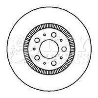 2x Brake Discs Pair Vented fits VOLVO V70 Mk2 2.5D Front 99 to 01 D5252T 305mm gallery