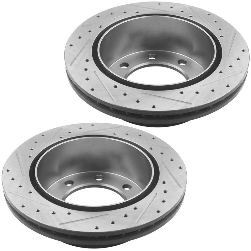 Rear Brake Rotors & Brake Pads For Chevy 00-05 Silverado 00-04 Sierra 2500 G10. gallery