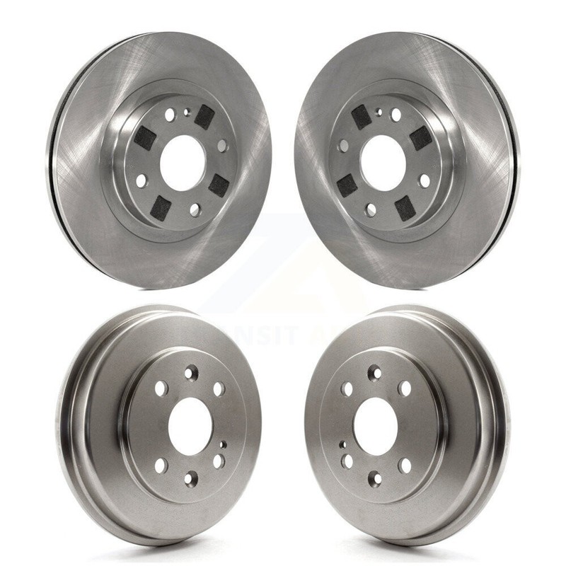 Front Rear Disc Brake Rotors Drums Kit For Mazda Protege K8-102408 gallery