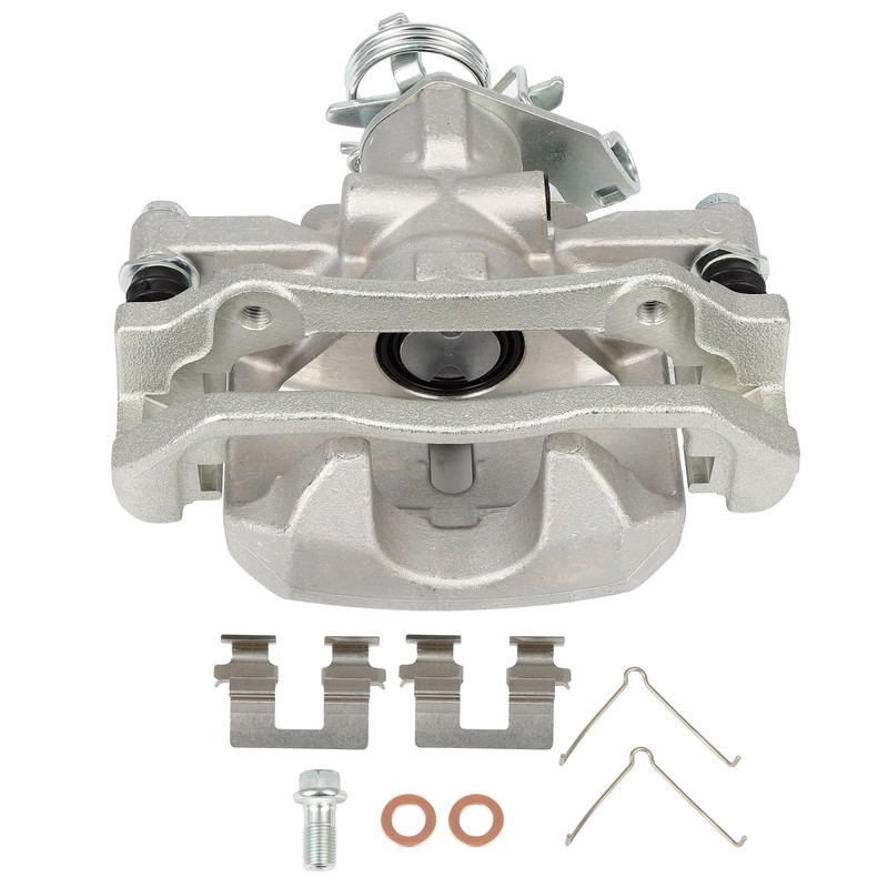 Silver Brake Calipers Rear Left For 2013 2014 2015 2016 Dodge Dart w/ Bracket
