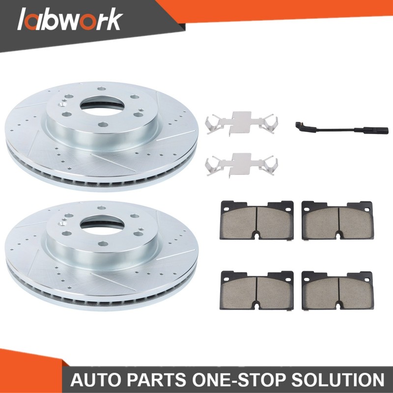 Labwork Brake Disc and Pad Kits 2-Wheel Set Front For Cadillac Escalade 21-23