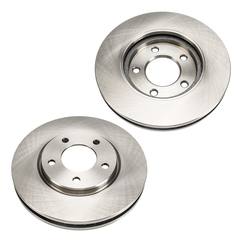 Pair Front Disc Brake Rotors for Dodge Caravan 2001-2007 Chrysler Voyager 2003 gallery