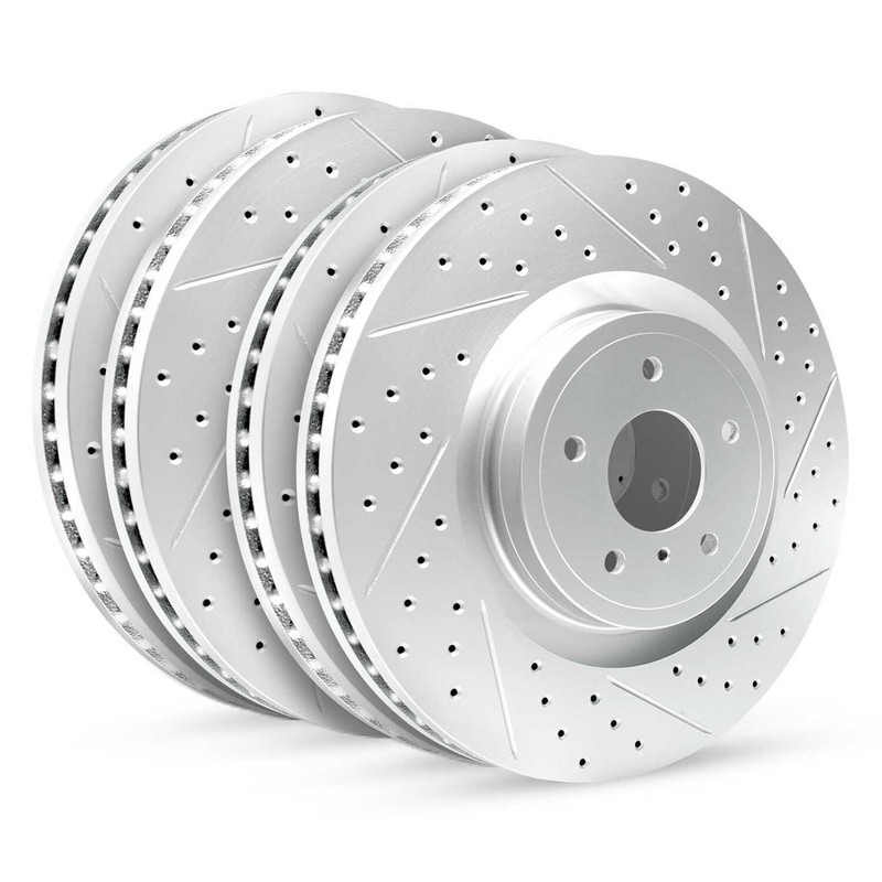 For Buick Regal 14-17 R1 Concepts Drilled & Slotted Front & Rear Brake Rotor Set