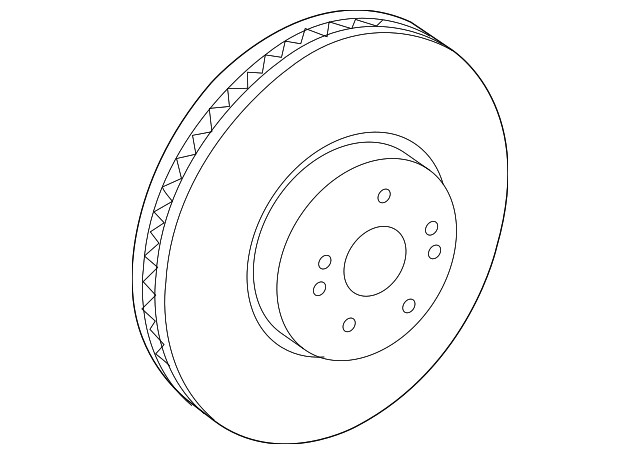 Genuine Lexus Disc Brake Rotor 43512-06200
