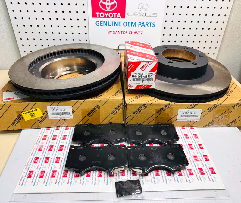 2003-2009 Lexus GX470 Front Brake Rotors+Brake Pads GENUINE OEM PART 43512-60151 gallery