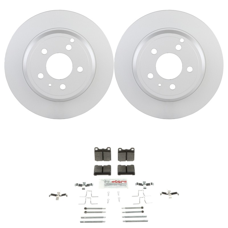 Bosch Rear Disc Brake Rotors & Ceramic Brake Pads Kit for 850 C70 S70 V70 FWD