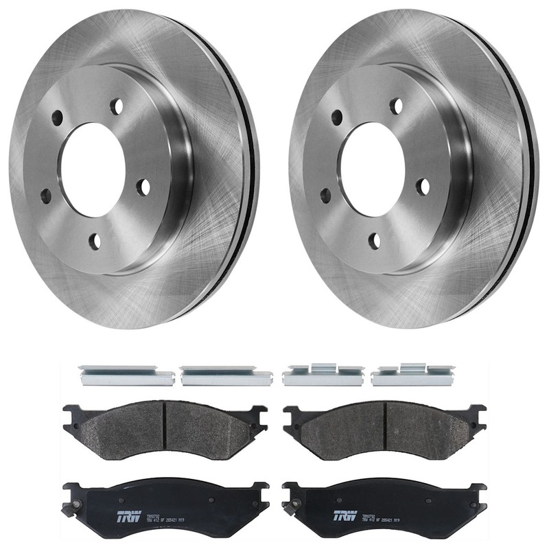 KIT-072924-1210 TRW 2-Wheel Set Brake Disc and Pad Kits Front for F150 Truck