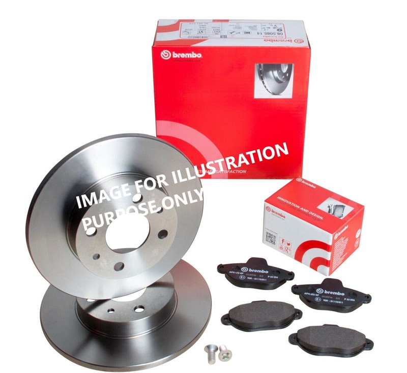 FOR MERCEDES BENZ CLK350 3.5 A209 BREMBO REAR BRAKE DISCS 290MM & BRAKE PADS SET