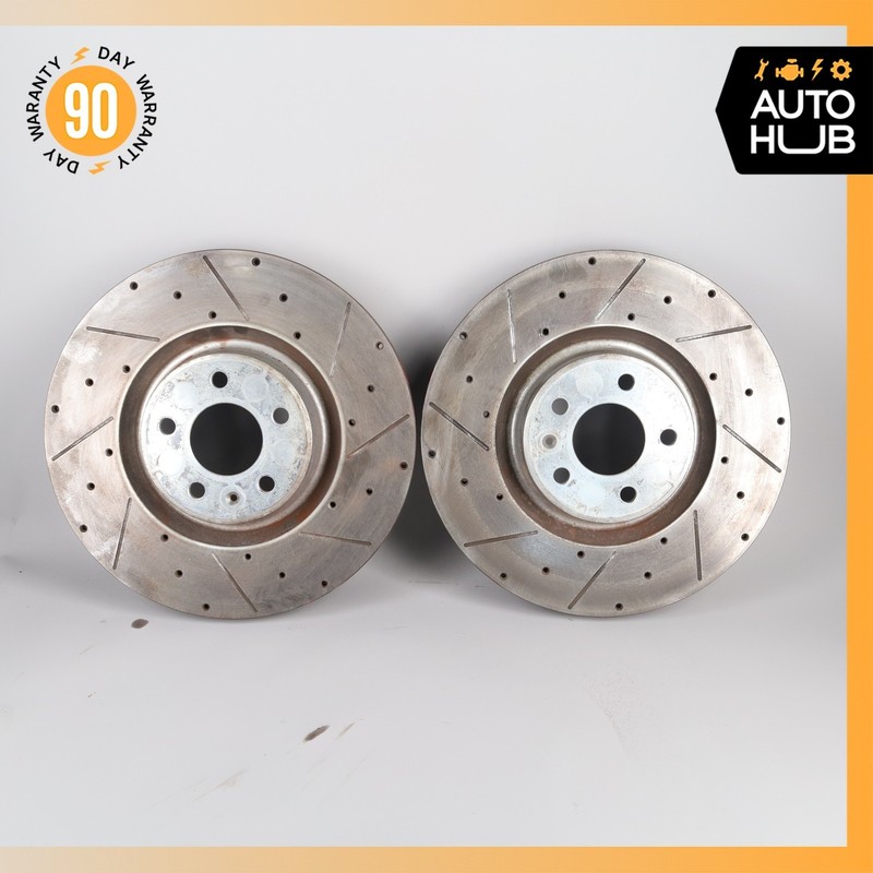 12-18 Audi 4G8 A7 A8 S7 S Front Brake Rotors Disc Left and Right Set Aftermarket gallery