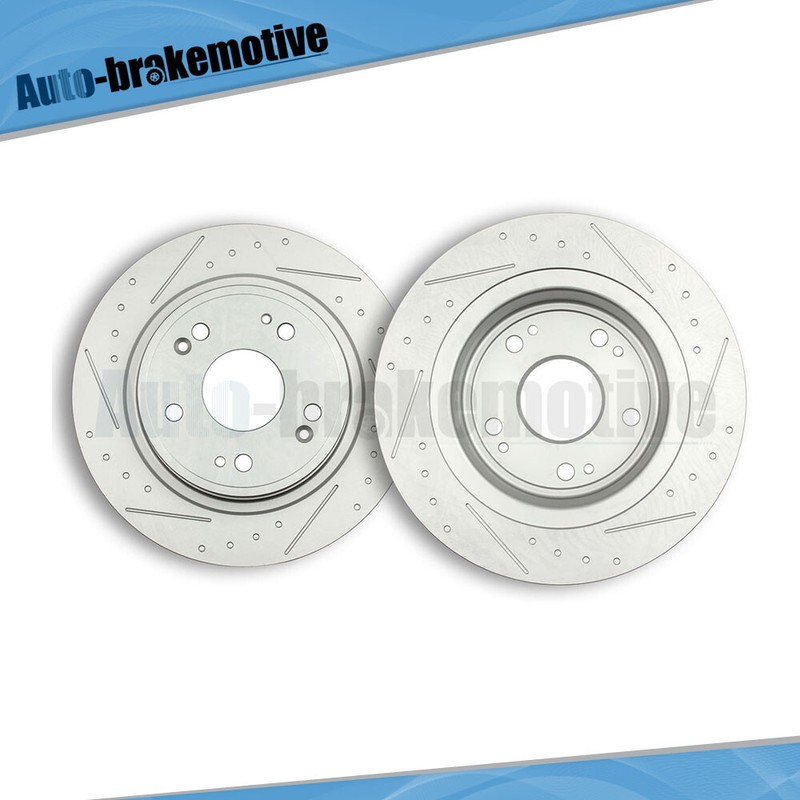 2X REAR BRAKE ROTORS FOR ACURA TSX HONDA ACCORD COUPE SEDAN HYBRID HR-V PLUG IN gallery