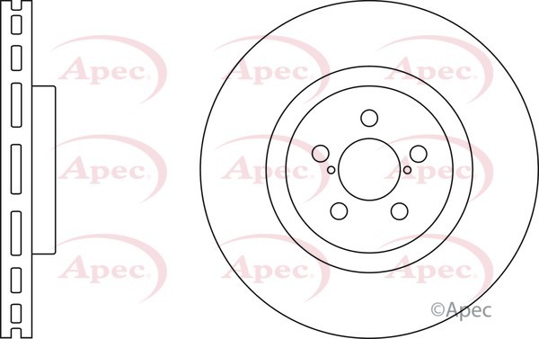 2x Apec Red Front Brake Discs 326mm Fits Subaru Impreza 26300FE000