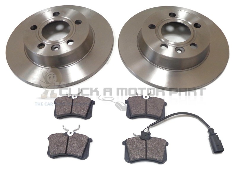 VOLKSWAGEN VW SHARAN 2.0 + 2.0 TDi 1.9 TDi 05-10 REAR 2 BRAKE DISCS AND PADS SET
