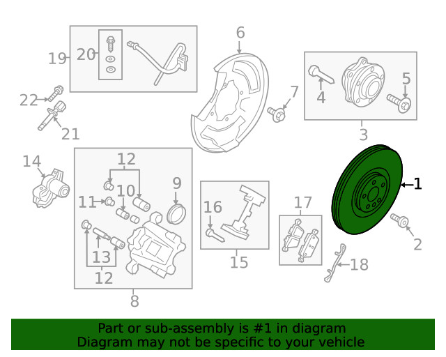 Genuine Volvo Disc Brake Rotor 32424717 gallery