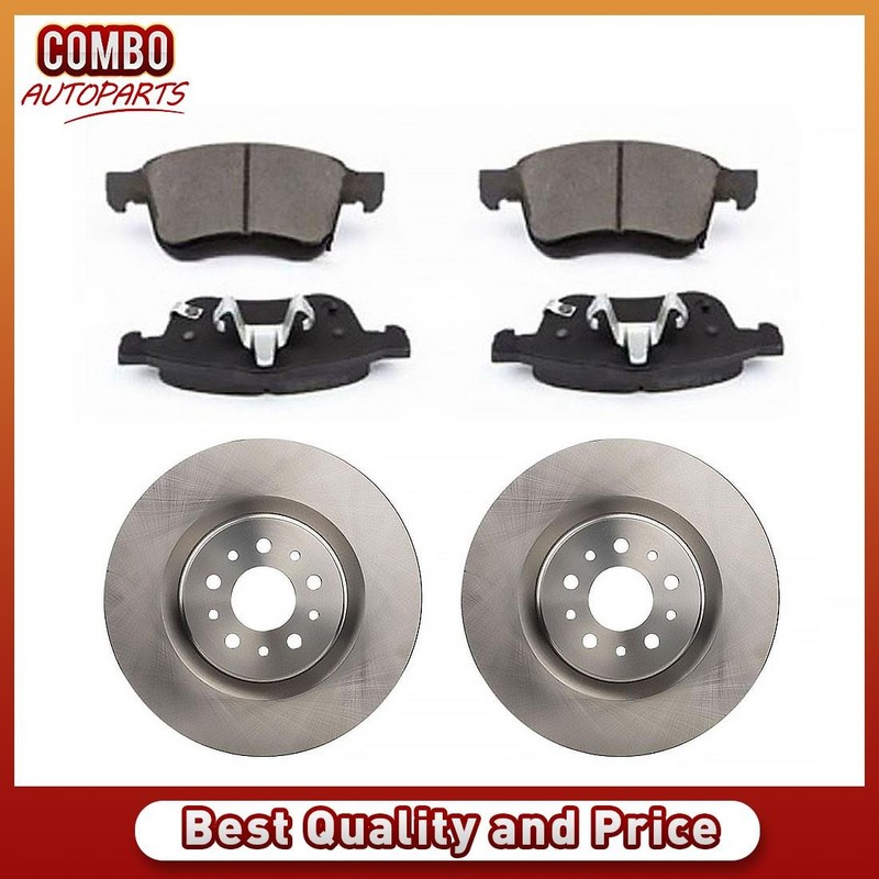 Front Brake Rotors Ceramic Brake Pads Fits 2015-2019 Ram ProMaster City