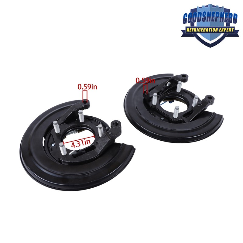 For Ford F-250 F-350 F-450 F-550 2005-2012 Pair Rear LH & RH Brake Dust Shield gallery