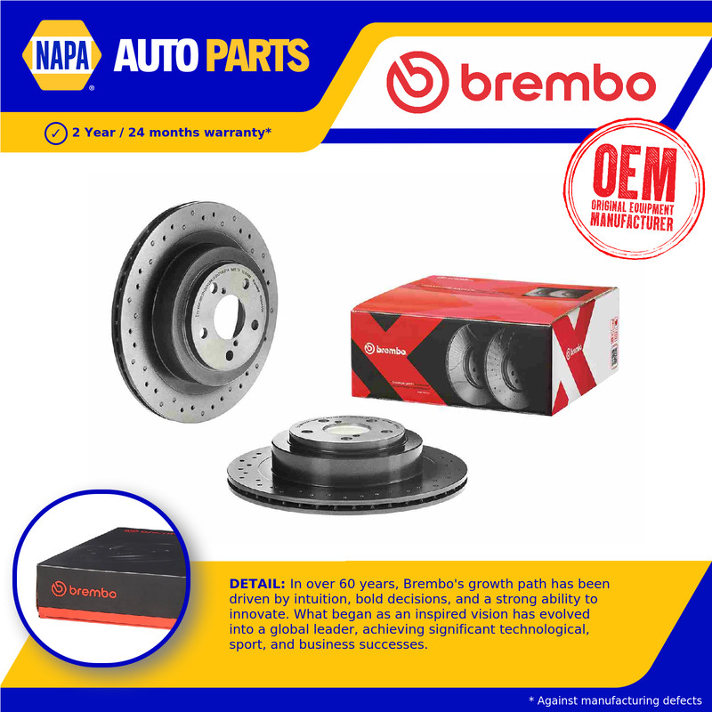 2x Brake Discs Pair Vented fits SUBARU OUTBACK BPE 3.0 Rear 03 to 09 EZ30 290mm