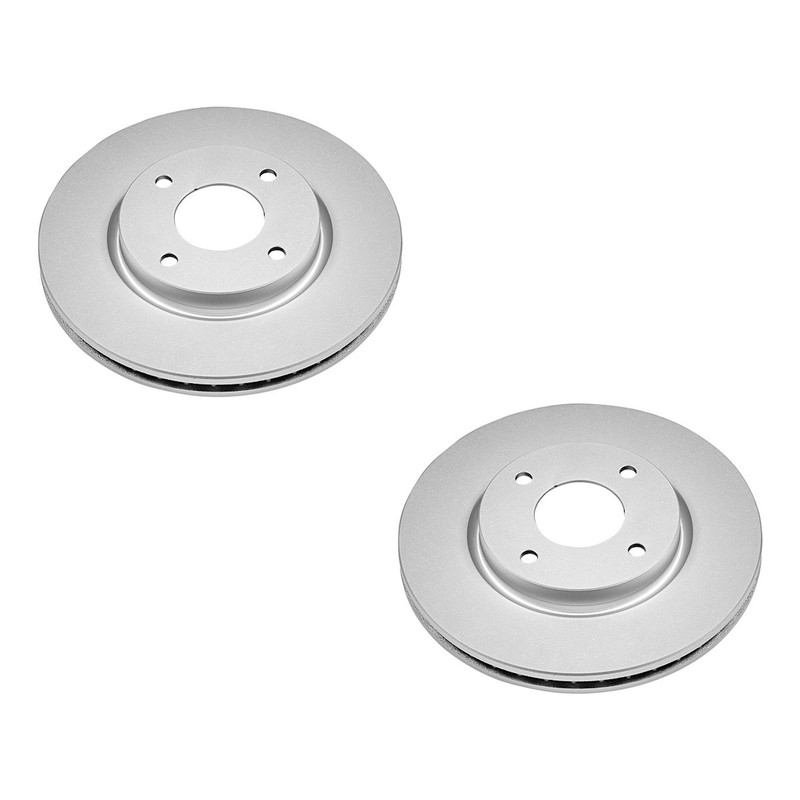 SET-P15JBR1191EVC-2 Powerstop Brake Discs 2-Wheel Set Front for Nissan Cube