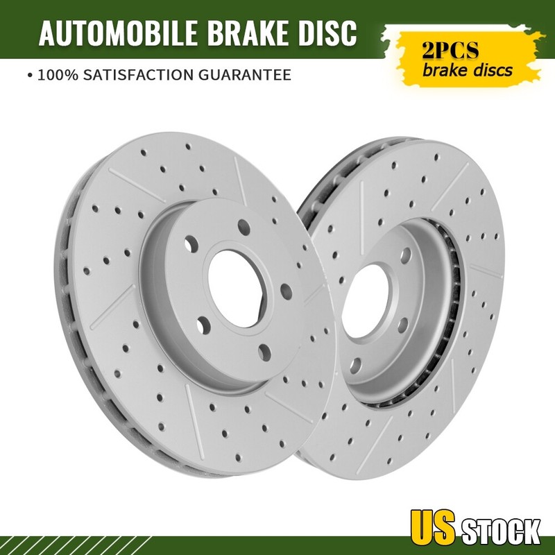 278mm Front Drilled Disc Brake Rotors for 2012 2013 – 2018 Ford C-Max Focus