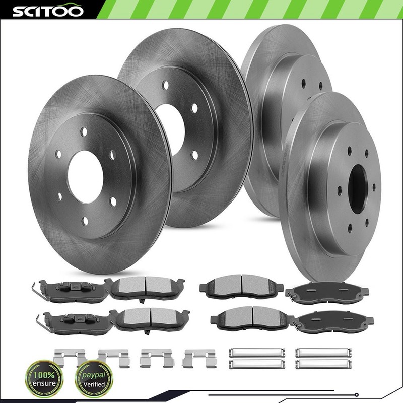 Front Rear Rotors Brake Pads for 2004 2005 Infiniti QX56 Nissan Armada Titan