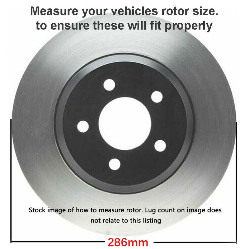 286mm Rear for 2008-2013 Impreza Drilled Disc Rotor Brake Pad Wheel Hub Bearings gallery