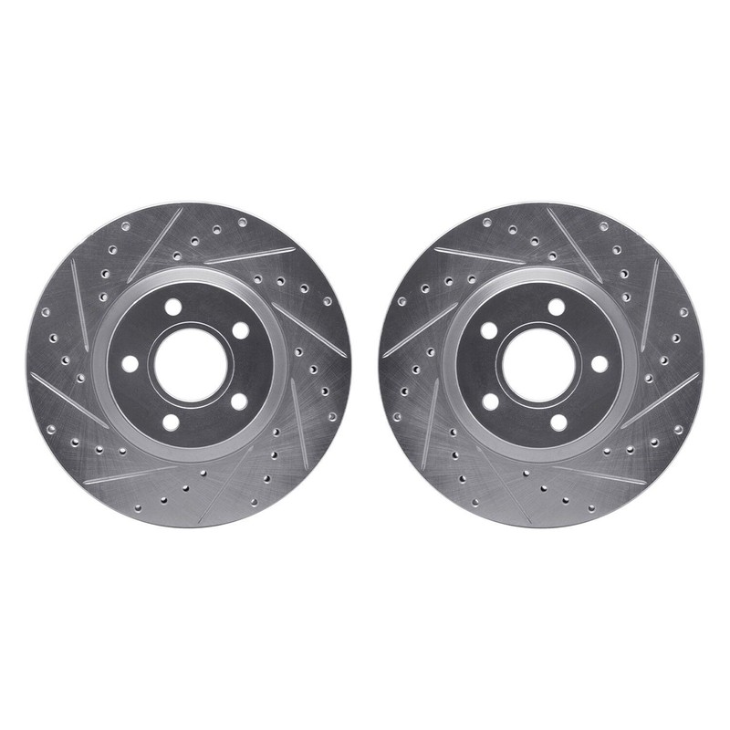 For Ford Escape 13-19 R1 Concepts Drilled & Slotted Front Brake Rotor Set