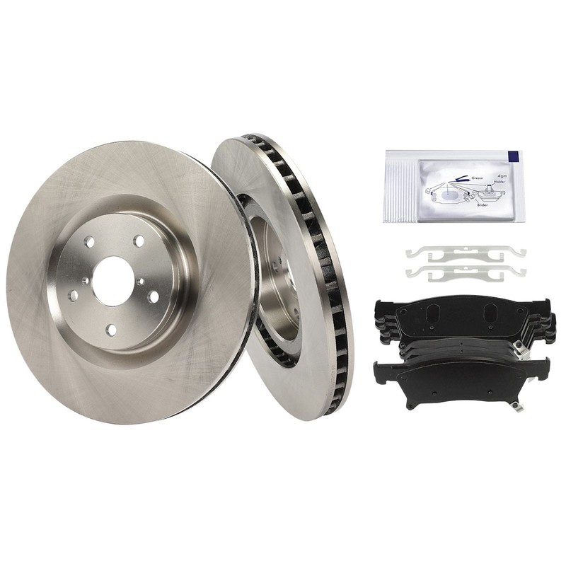 2-Wheel Set Brake Disc and Pad Kits Front for Subaru Ascent 2019-2022