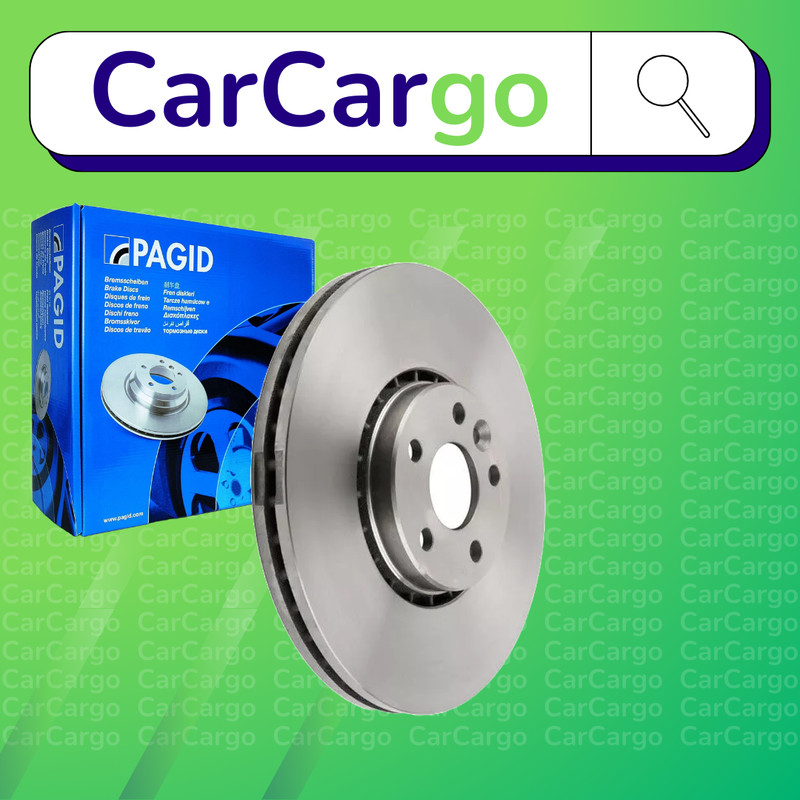 Pagid Vented Front Brake Discs Pair For Volvo XC60 T6 2013-2017 328 mm