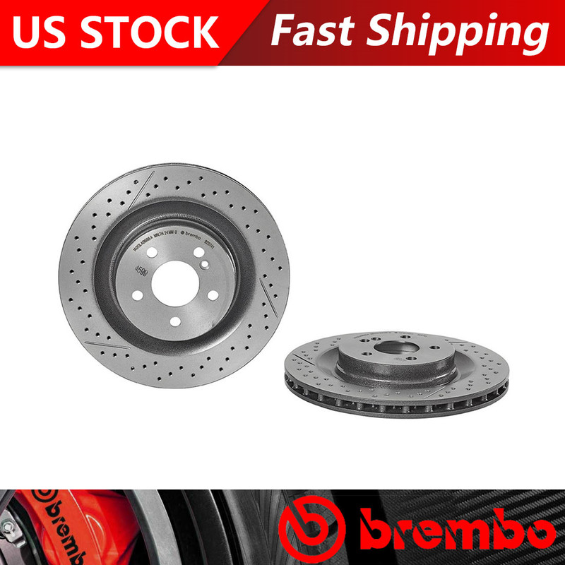 Brembo for 2005-2006 Mercedes-Benz CLK55 AMG Rear Coated Brake Rotors