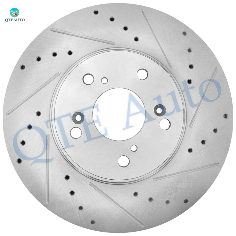 Front 300mm-Rear 260mm Drilled Brake Rotors For 2003-2007 Honda Accord Manual gallery