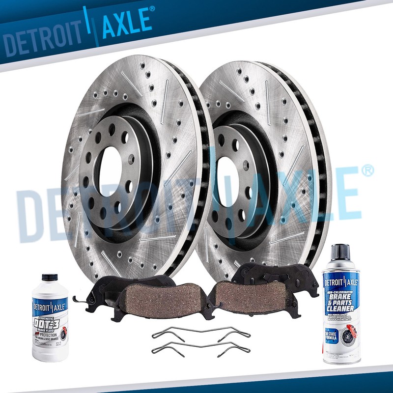 312mm Front Drilled Brake Rotors Ceramic Pads for VW Jetta EOS GTI CC Audi A3