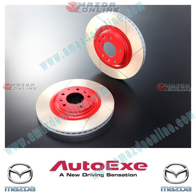 AutoExe Front 6-Slot Brake Rotor OEM replacement fits 20-25 Mazda CX-30 [DM]