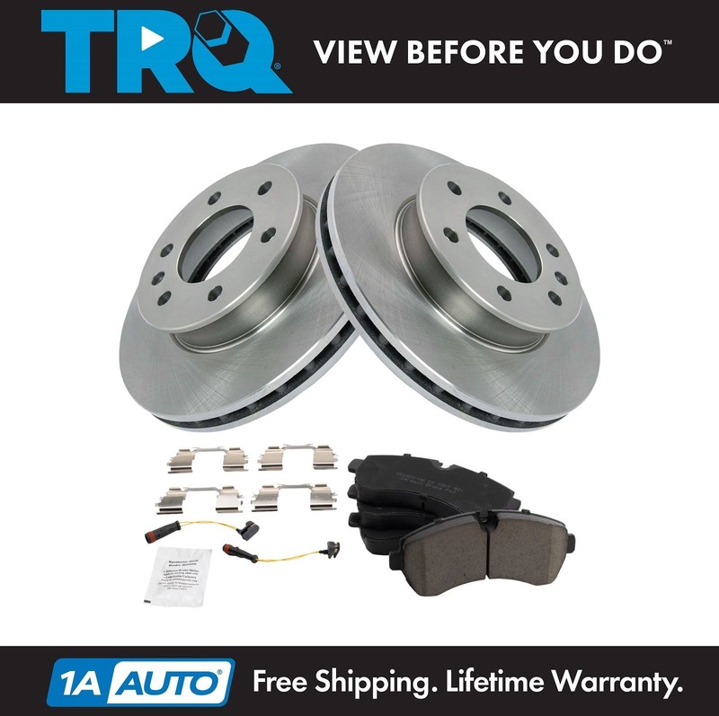 TRQ Front Brake Pad & Rotor Kit Fits 2007-2009 Dodge 2010-2021 Mercedes-Benz