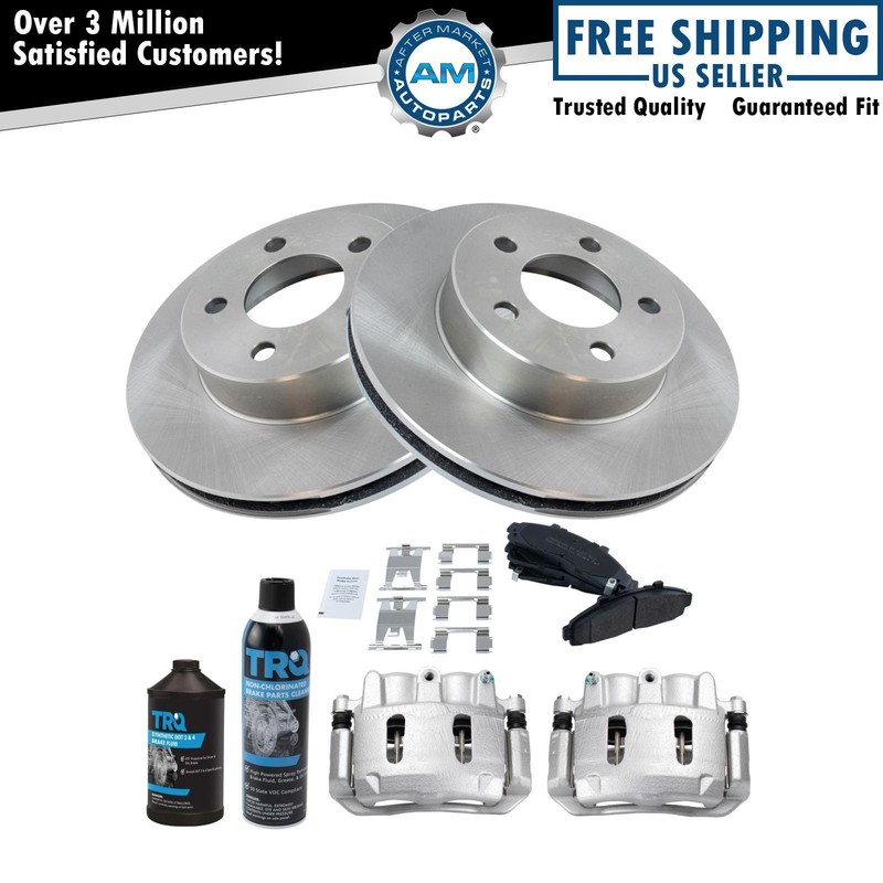 Front Brake Pad & Rotor Kit Fits 95-02 Ford 98-02 Mazda 98-01 Mercury