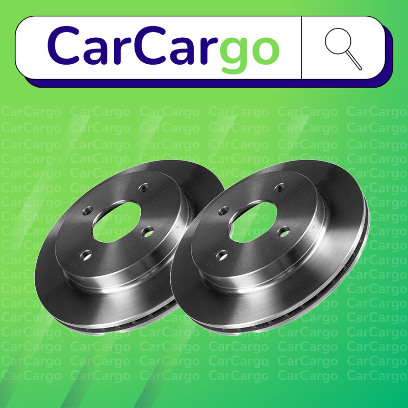 Premium Vented Rear Brake Discs Pair Ford Mondeo 2.5 24V 1996-2000 252 mm