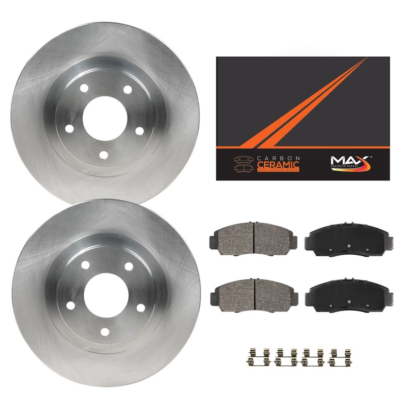 Rear Brake Rotors + Ceramic Pads For 2016 2017 2018 2019-2023 Mazda CX-5