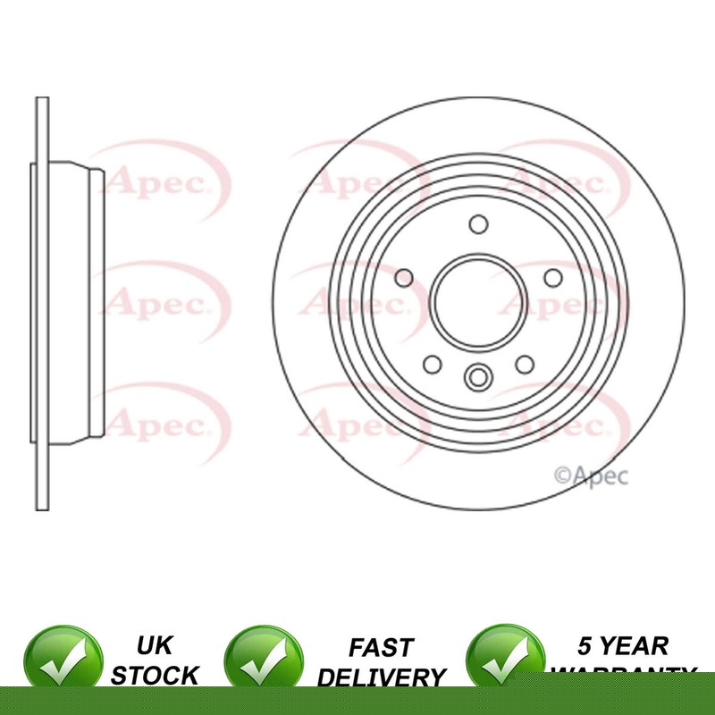 1x Brake Disc Rear SJR Fits Land Rover Freelander 2 2006-2014 2.2 D TD4 3.2