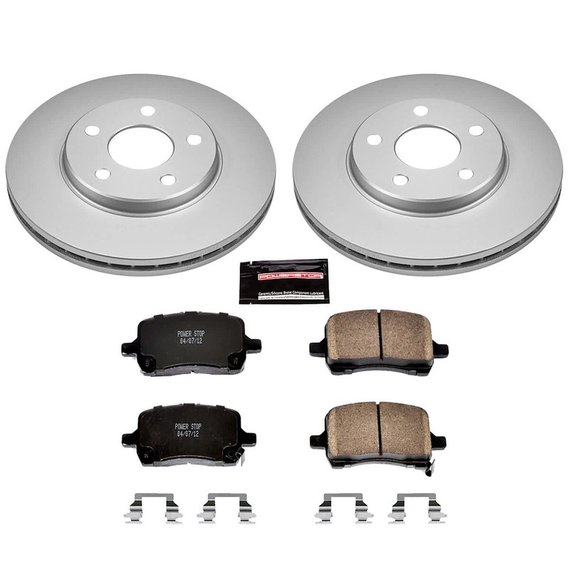 CRK1617 Powerstop Brake Disc and Pad Kits 2-Wheel Set Front for Chevy Malibu G6 gallery