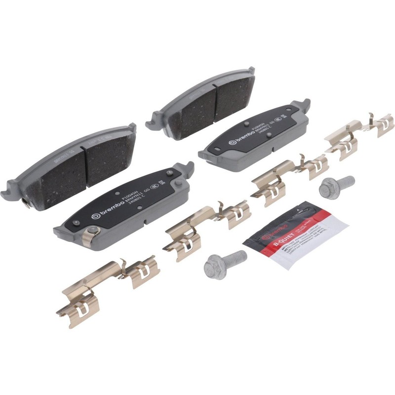 Brembo OEM Front & Rear Ceramic Brake Pads Kit For 2009-2014 Chevy Suburban 1500 gallery
