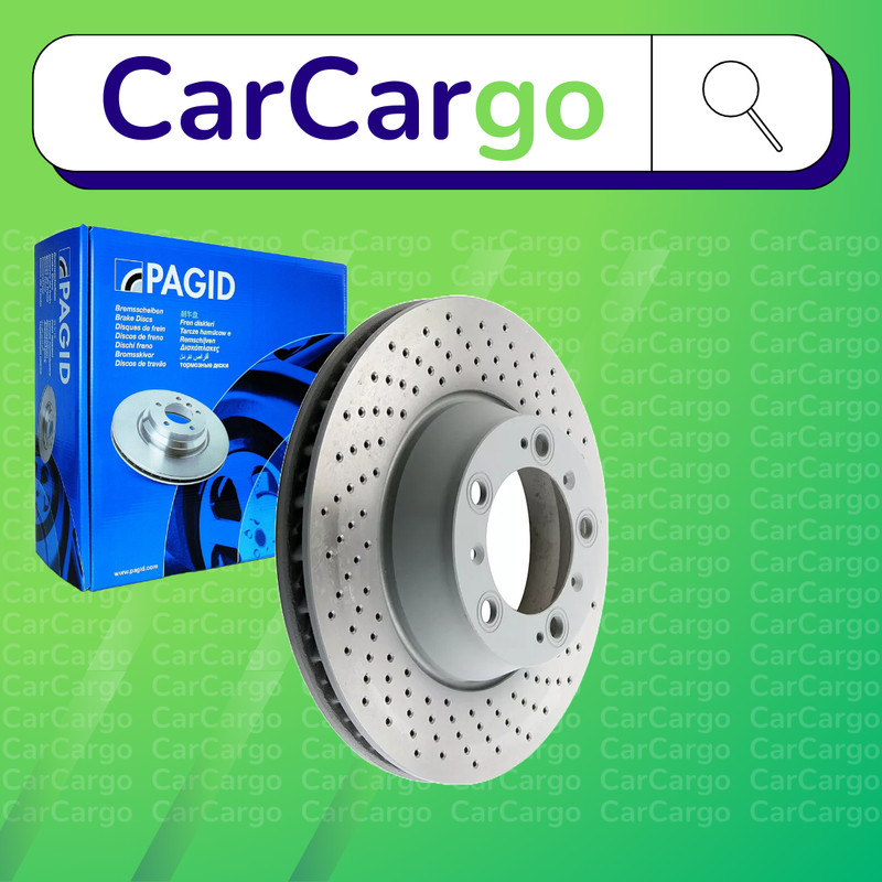 Pagid Vented Perforated Rear Brake Discs Porsche 911 3.6 GT2 2001-2005 330 mm